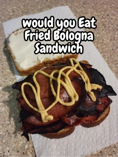 Fried Bologna Sandwich