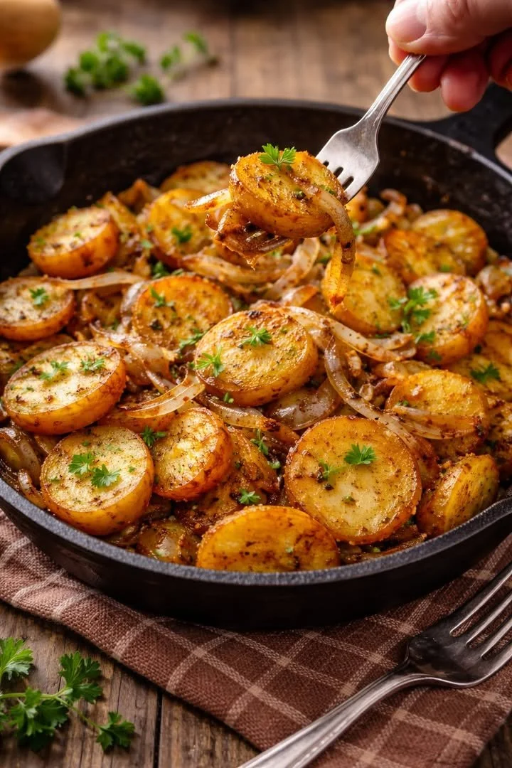 Fried Potatoes and Onions