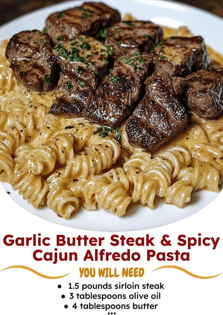 Garlic Butter Steak and Pasta