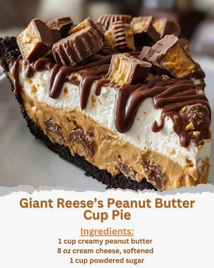 Giant Reese’s Peanut Butter Cup Pie