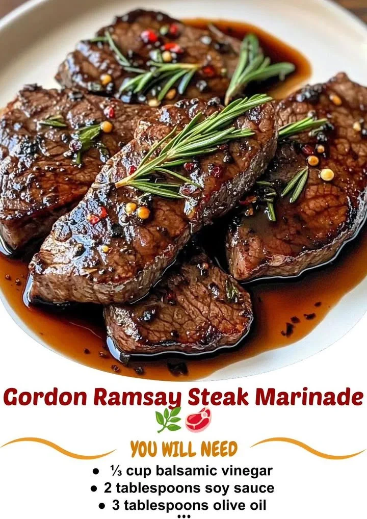 Gordon Ramsay steak marinade recipe with flavorful herbs and spices
