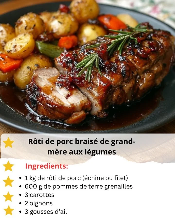 Grandmother's Braised Pork Roast with Vegetables