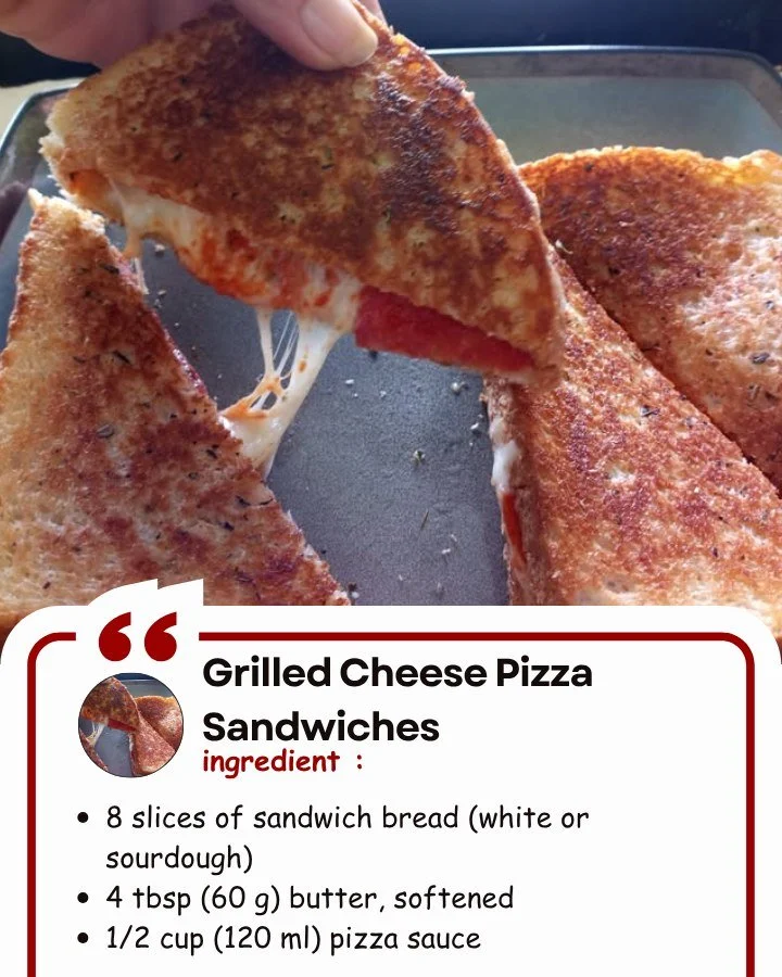 Delicious grilled cheese pizza sandwich served on a plate