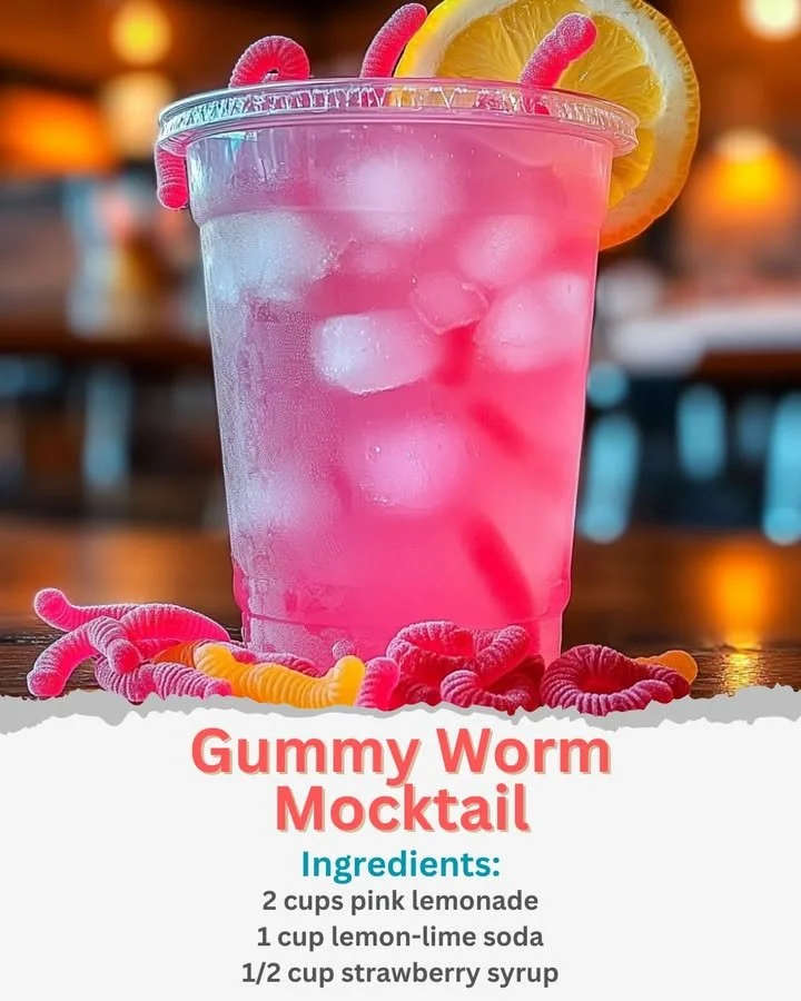 Gummy Worm Mocktail