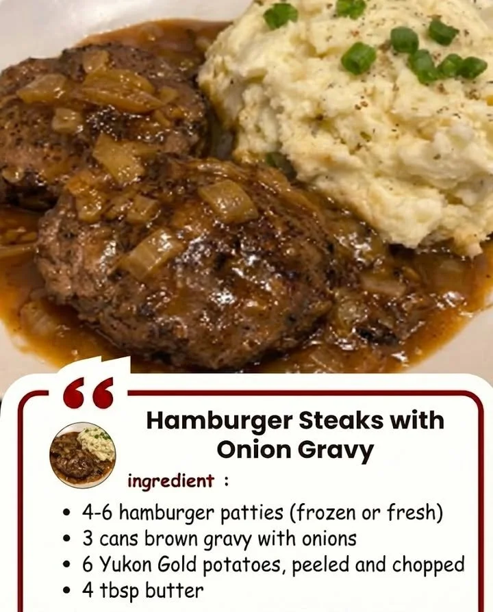 Hamburger Steaks with Onion Gravy