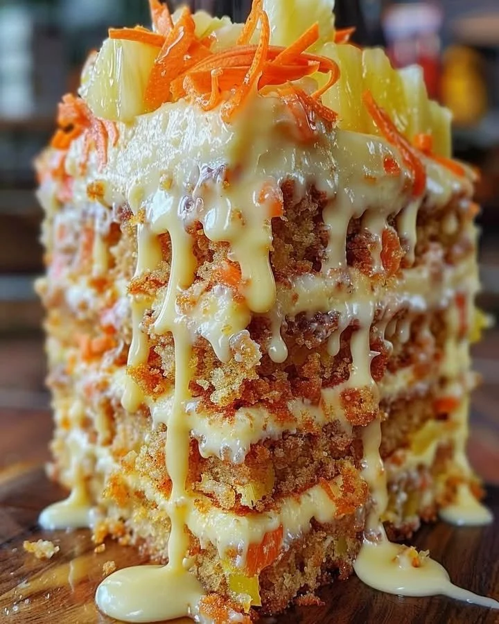 Hawaiian Carrot Pineapple Cake