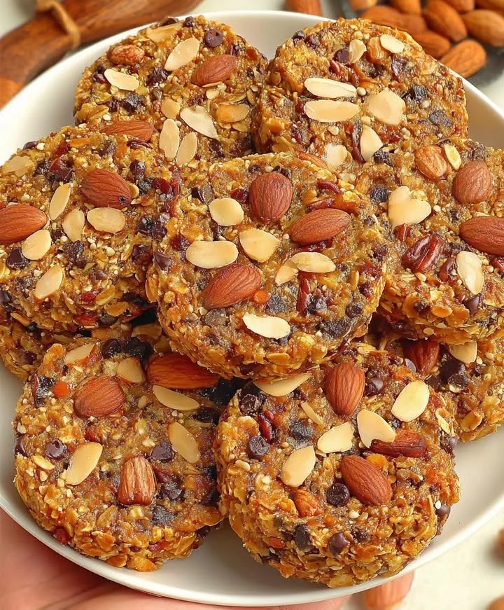 Delicious healthy cookies made without flour and sugar