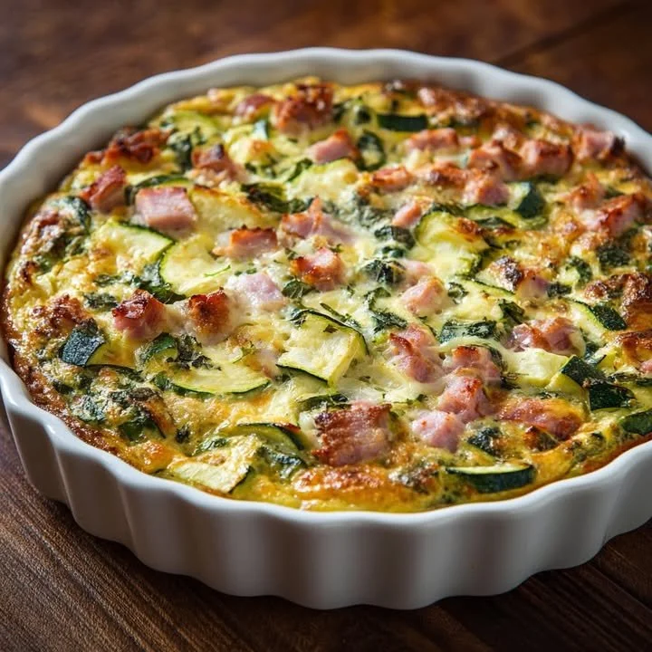Healthy Veggie-Packed No-Crust Breakfast Casserole