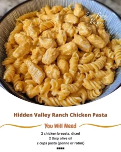Hidden Valley Ranch Chicken Pasta dish with creamy sauce and herbs