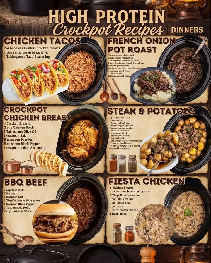 High Protein Crockpot Meals