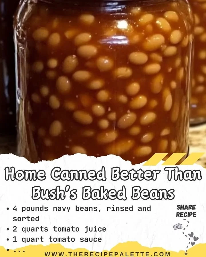 Home Canned Better Than Bush's Baked Beans