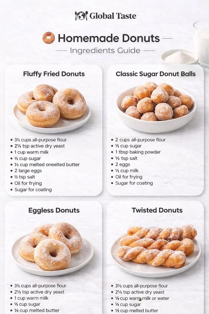 Freshly baked homemade donuts topped with glaze and sprinkles