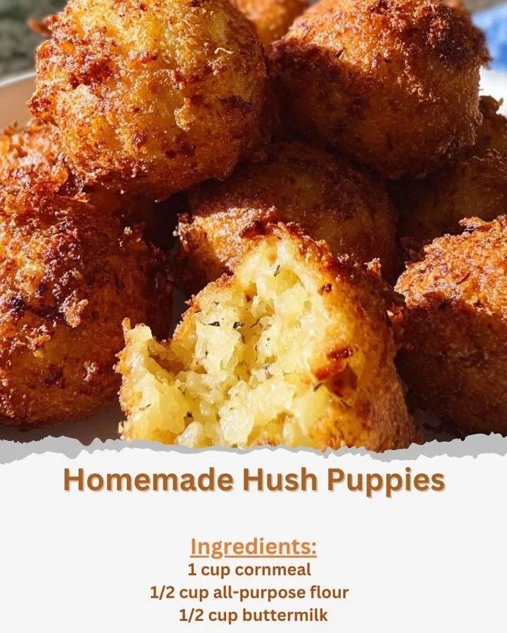 Bowl of homemade hush puppies served with a dipping sauce