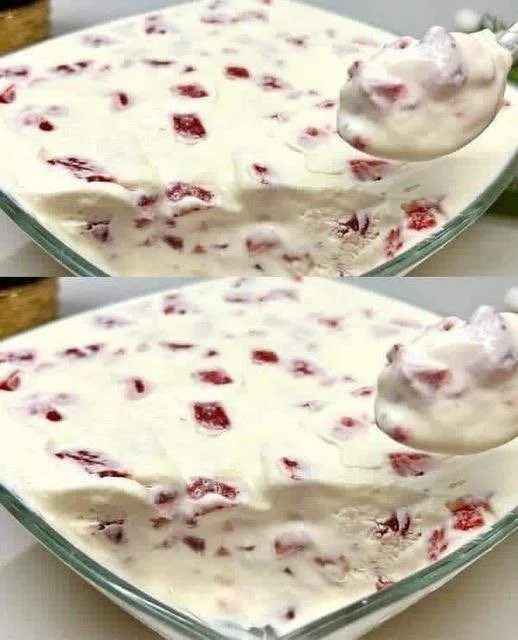 Delicious homemade ice cream in a bowl topped with fresh fruits