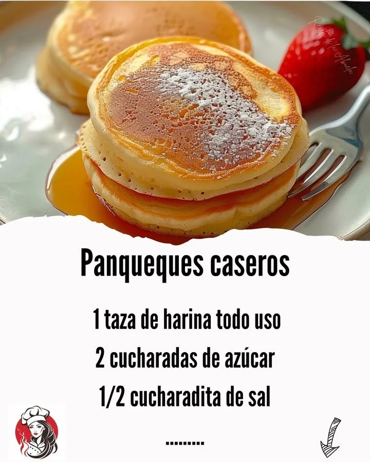 Stack of fluffy homemade pancakes served with syrup and berries