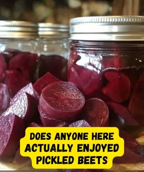 Jar of homemade pickled beets ready to enjoy as a tangy side dish.