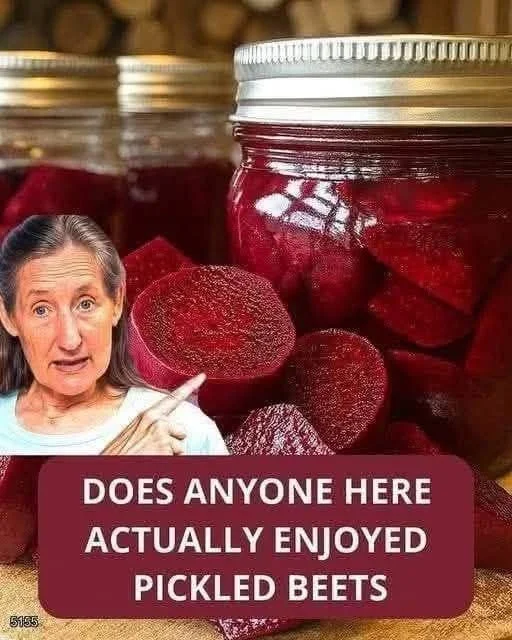 Delicious homemade pickled beets in a jar, ready to serve.