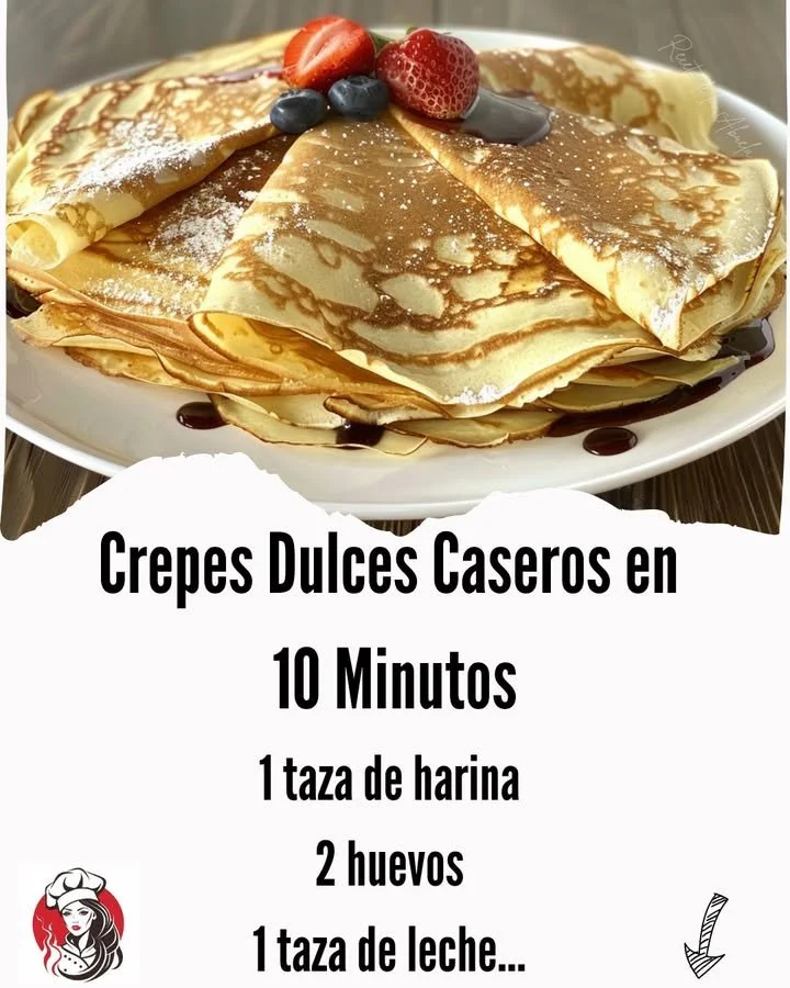 Delicious homemade sweet crepes served with toppings