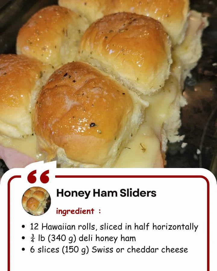 Honey ham sliders served with fresh ingredients and toasted buns