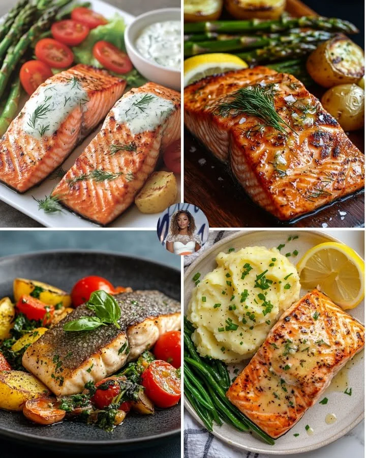 Honey Mustard Salmon & Roasted Asparagus
