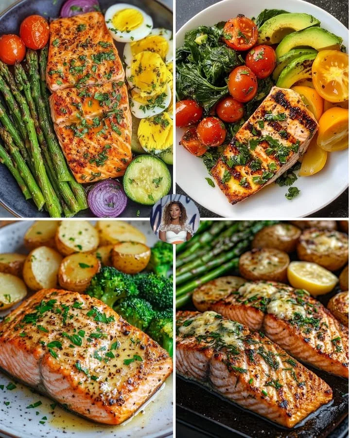Honey Mustard Salmon & Roasted Asparagus