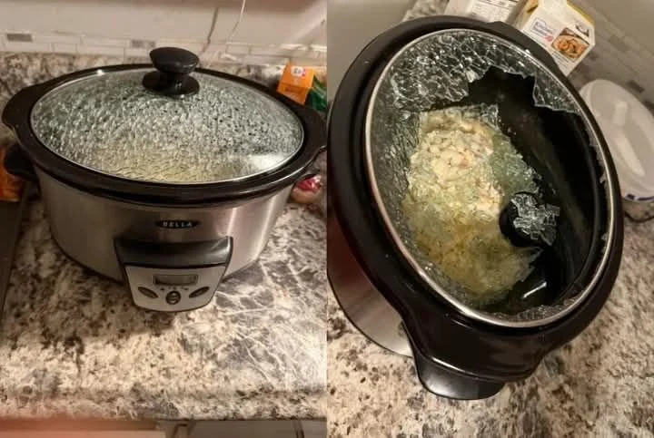 A slow cooker with various ingredients ready for cooking, showcasing its versatility.