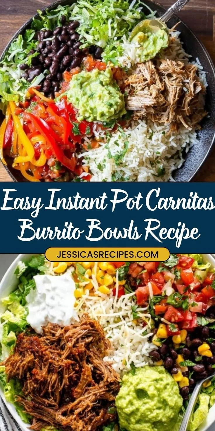 Instant Pot Carnitas Burrito Bowls Recipe