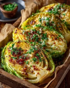 Irresistible Marry Me Cabbage melting dish served with garnishes