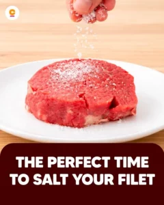 Perfectly salted meat prepared using the right techniques.