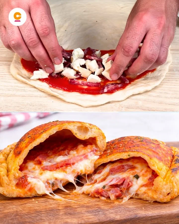 Delicious slice of Italian Salami Pizza topped with fresh ingredients