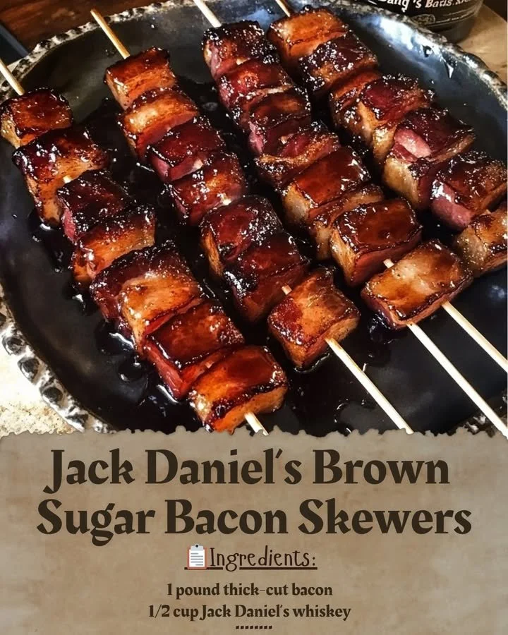 Jack Daniel's Brown Sugar Bacon Skewers