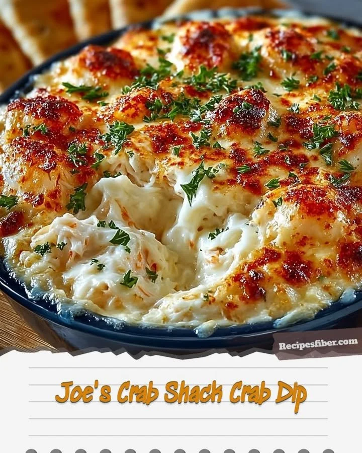 Delicious crab dip from Joe's Crab Shack served in a bowl with chips