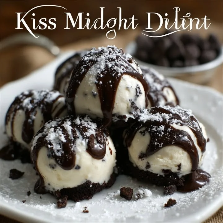 Kiss at Midnight Dessert featuring chocolate, fruits, and a romantic ambiance.