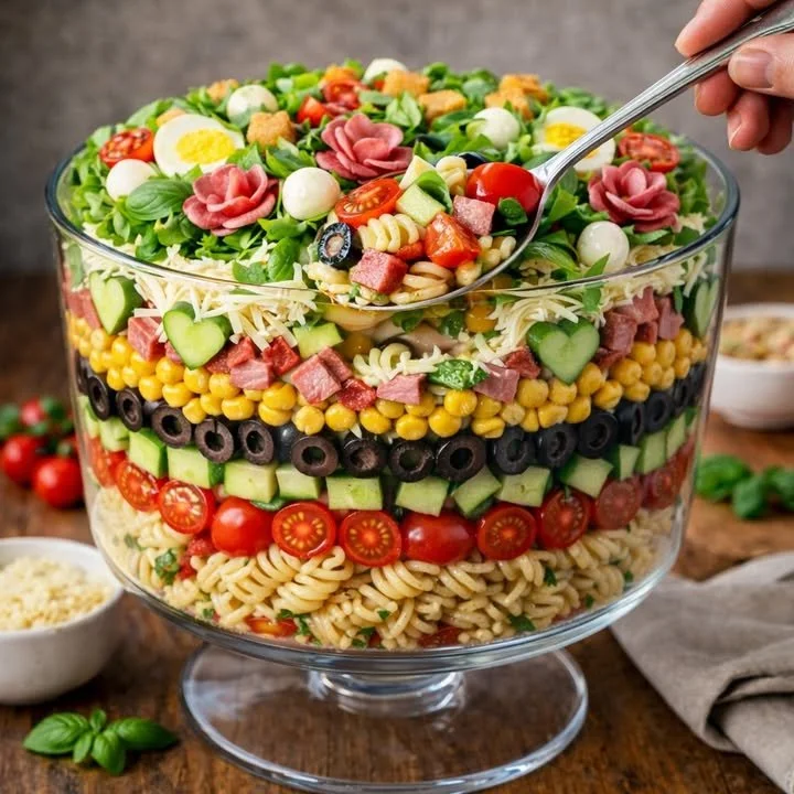 Layered Pasta Salad