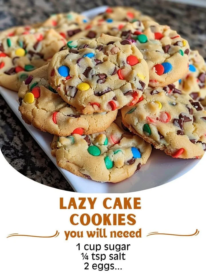 Delicious Lazy Cake Cookies on a plate, perfect for dessert.
