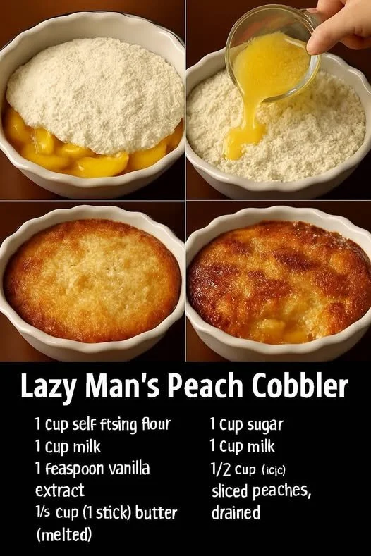 Lazy Man Peach Cobbler