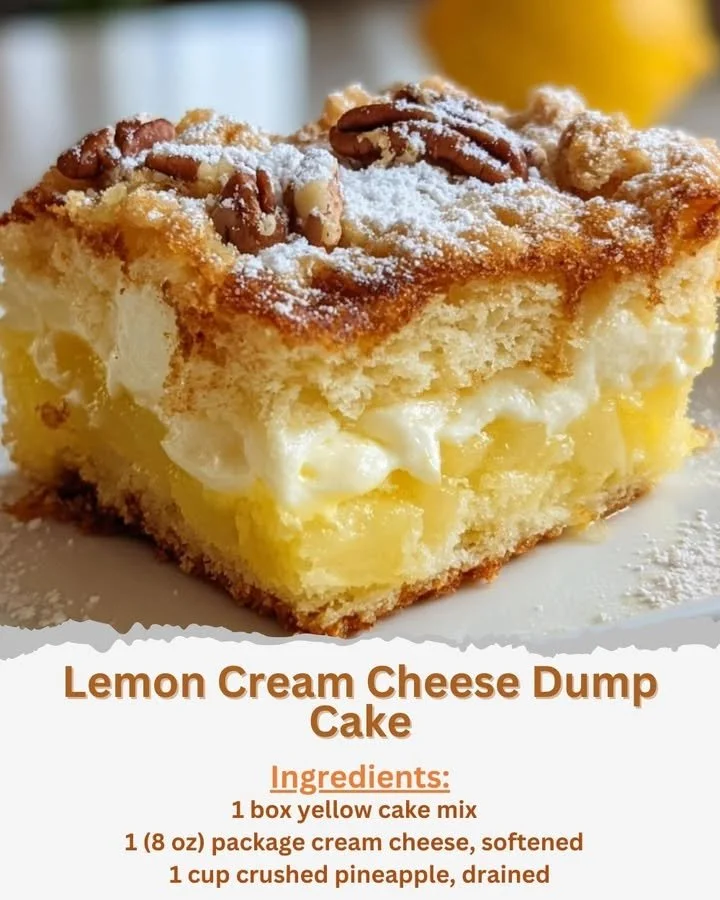 Lemon Cream Cheese Dump Cake
