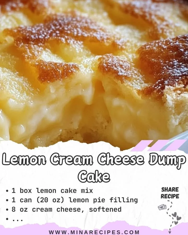 Lemon Cream Cheese Dump Cake