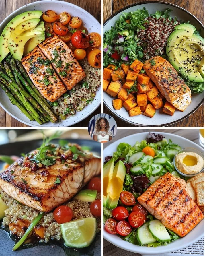 Lemon Pepper Salmon & Quinoa Bowl