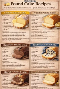 Homemade Lemon Pound Cake with a zesty lemon glaze