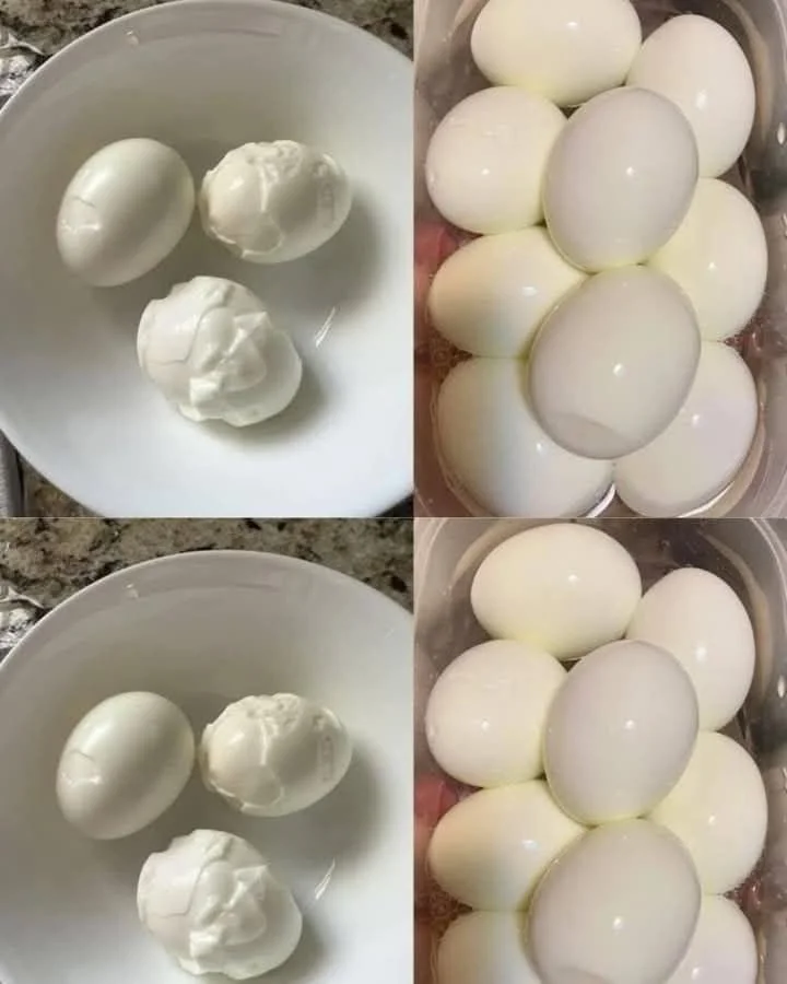 perfectly peeled hard-boiled eggs using a simple kitchen hack