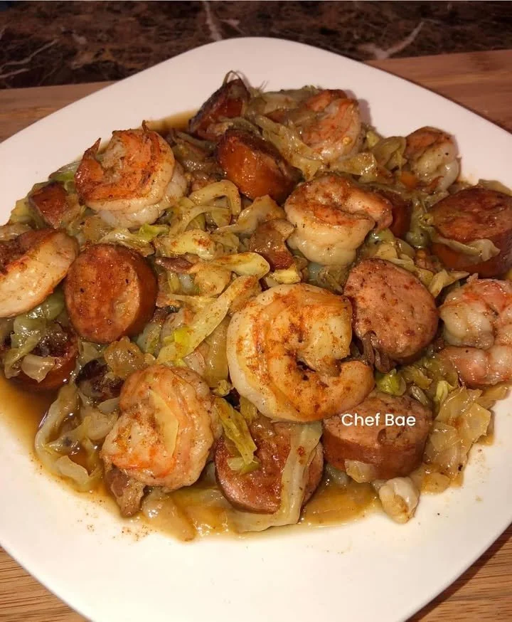 Loaded cabbage recipe topped with savory ingredients for a hearty meal