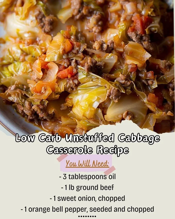 Low Carb Unstuffed Cabbage Casserole