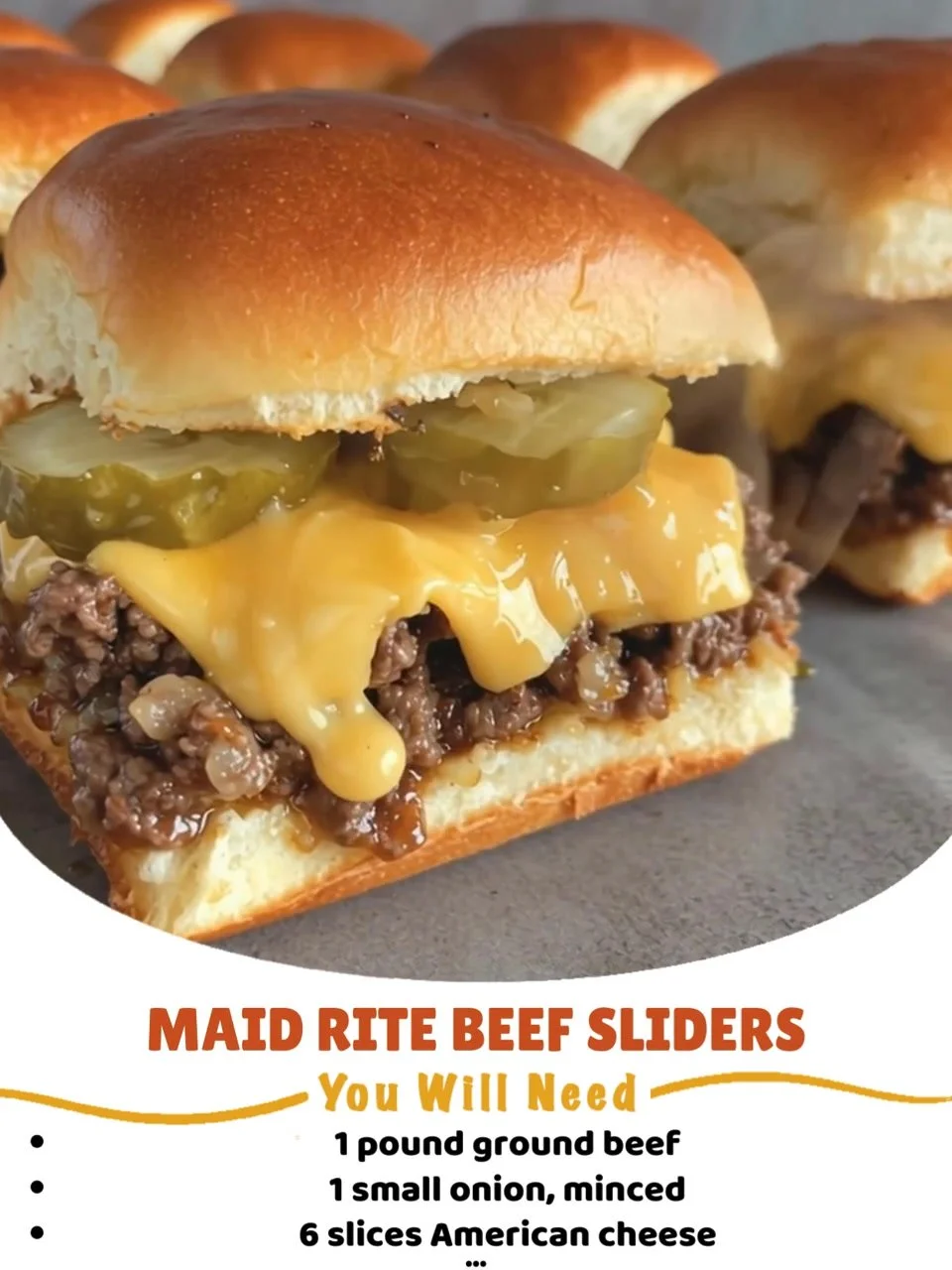 Maid Rite Beef Sliders served on a platter