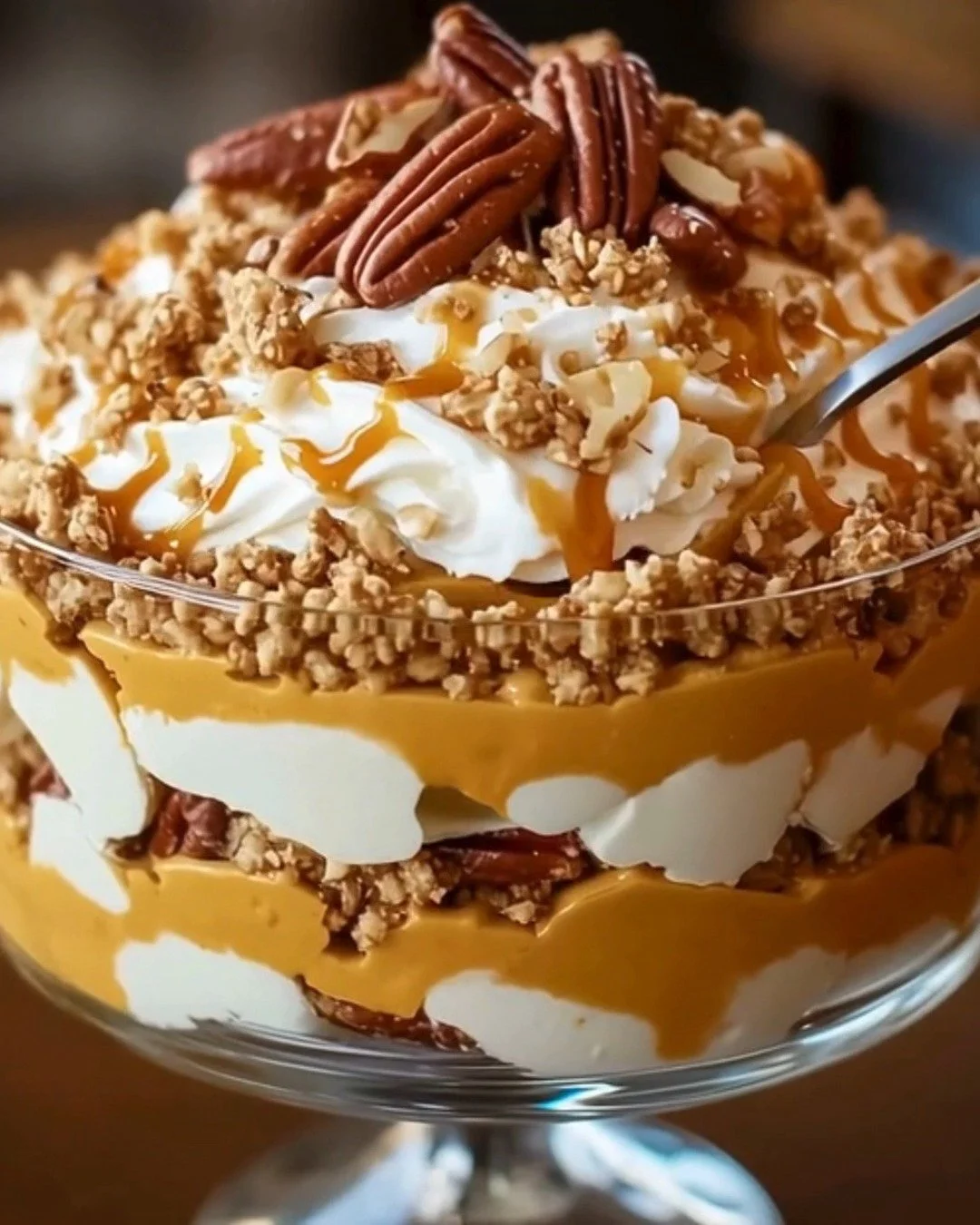 Maple Pecan Pumpkin Cheesecake Trifle
