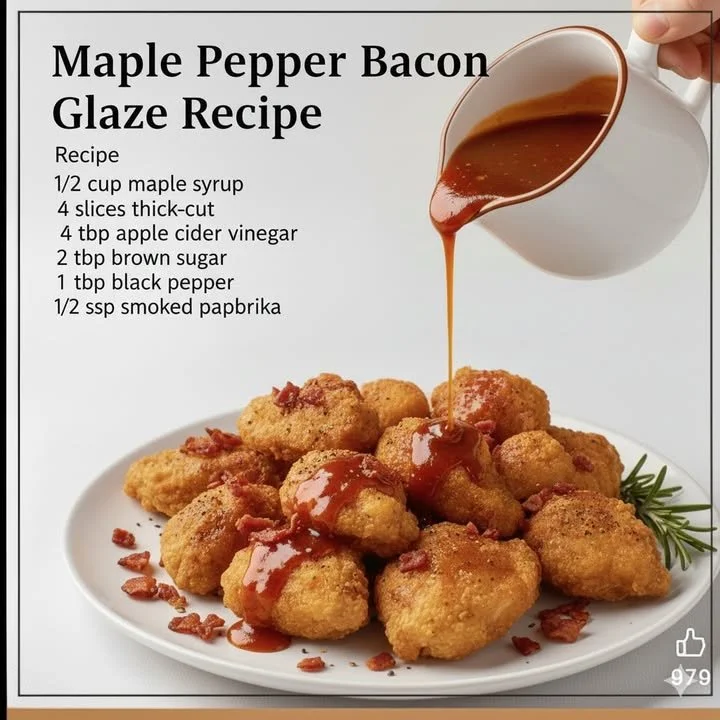 Delicious Maple Pepper Bacon Glaze for enhancing meals