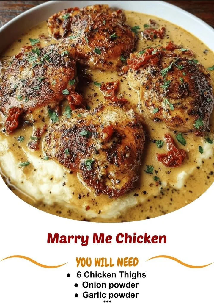 A delicious plate of Marry Me Chicken served with herbs and pasta.