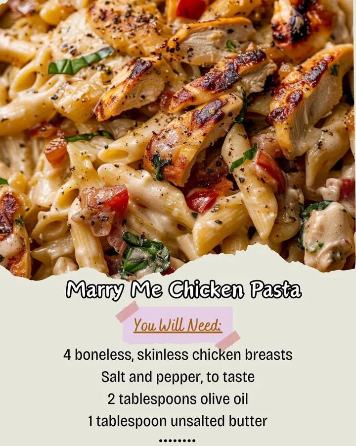 Delicious Marry Me Chicken Pasta served in a creamy sauce with herbs.