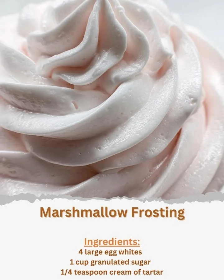 Delicious Marshmallow Frosting on a chocolate cupcake