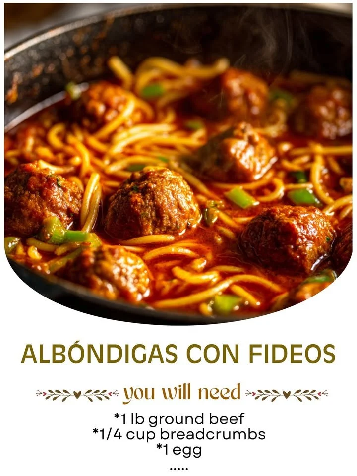 Delicious meatballs served with noodles in a savory sauce